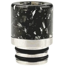 VapeSoon Drip Tip 510 epoksīda sveķi un metāls, melns, 1gab.